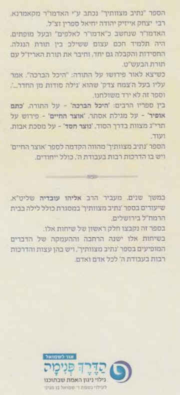 נתיב מצוותיך
