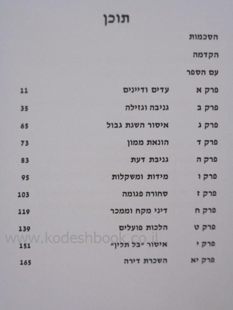 עיטורי הלכה דיני ממונות